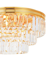 Jordan Collection - Flush Mount Chandelier - 40cm - Gold Plated