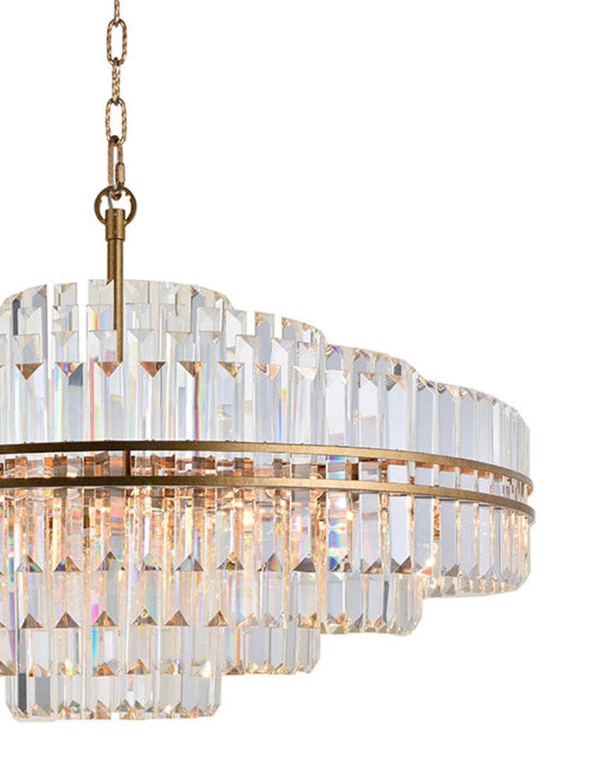 Ashton Collection - 100cm Chandelier - Antique Gold