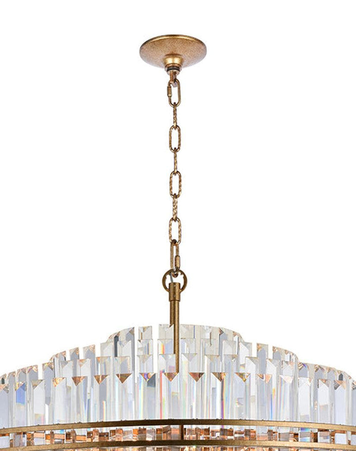 Ashton Collection - 100cm Chandelier - Antique Gold