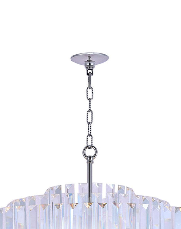 Ashton Collection - 80cm Chandelier - Nickel Plated
