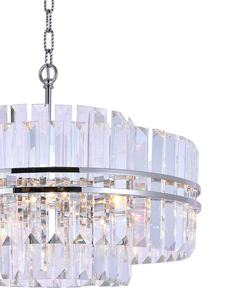 Ashton Collection - 55cm Chandelier - Nickel Plated