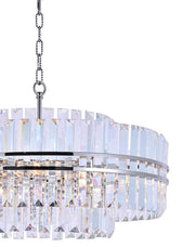 Ashton Collection - 68cm Chandelier - Nickel Plated