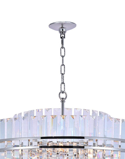 Ashton Collection - 68cm Chandelier - Nickel Plated