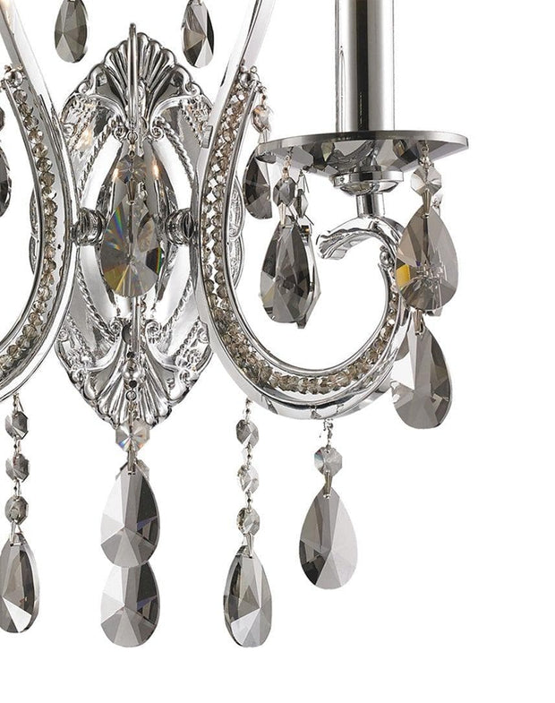 NewYork Princess Wall Sconce - Double Arm - Smoke Crystal - Designer Chandelier 