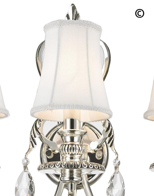 ARIA - Hampton Triple Arm Wall Sconce - Silver Plated - Designer Chandelier 