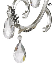 ARIA - Hampton Single Arm Wall Sconce - Silver Plated - Designer Chandelier 