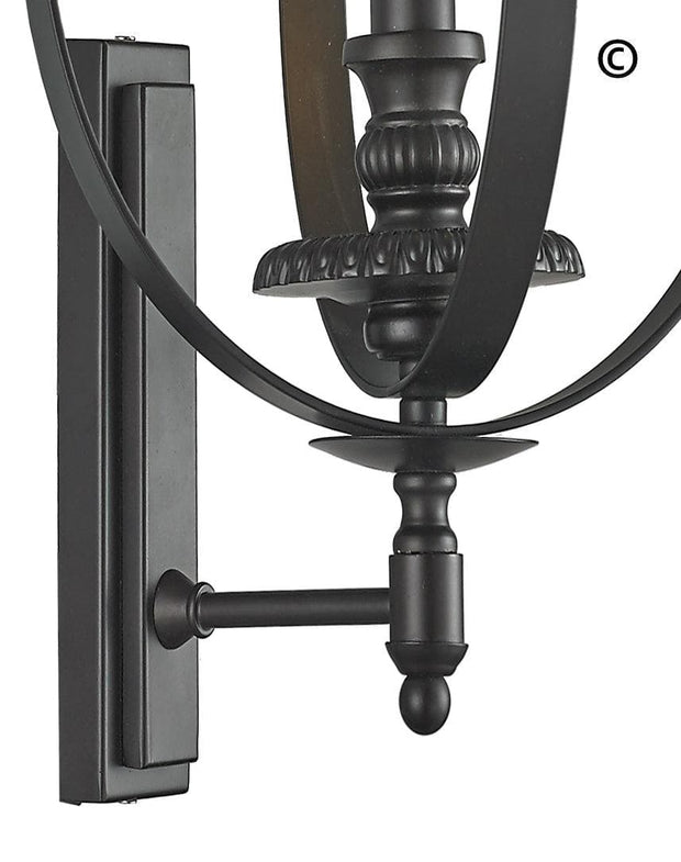 Hampton Orb - Wall Sconce - Dark Bronze - Designer Chandelier 