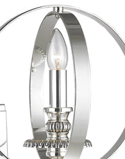 Hampton Orb - Wall Sconce - Silver Plated - Designer Chandelier 