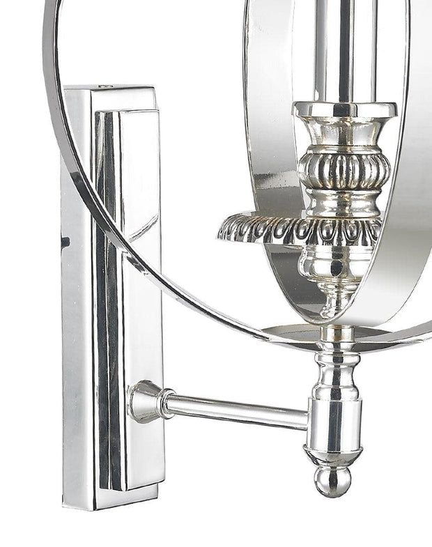 Hampton Orb - Wall Sconce - Silver Plated - Designer Chandelier 