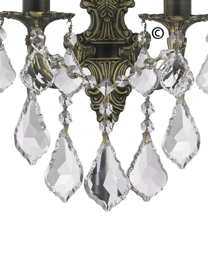 AMERICANA 2 Light Wall Sconce - Victorian - Antique Bronze Style - Designer Chandelier 