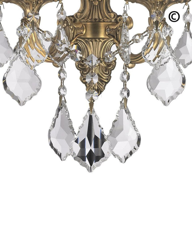 AMERICANA 2 Light Wall Sconce - Victorian - Brass Finish - Designer Chandelier 