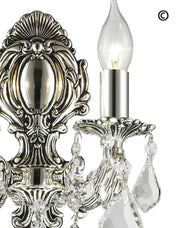 AMERICANA 2 Light Wall Sconce - Victorian - Silver Plated - Designer Chandelier 