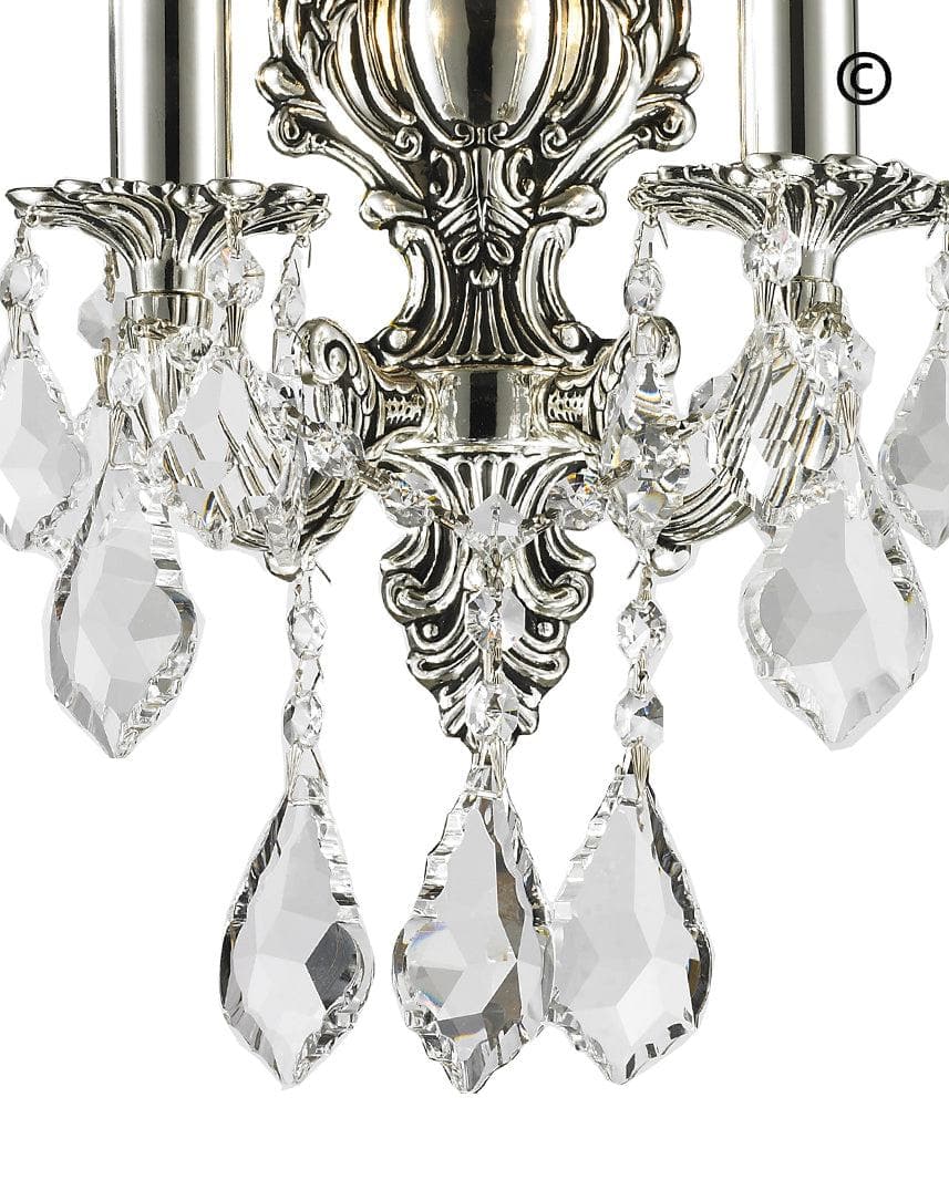 AMERICANA 2 Light Wall Sconce - Victorian - Silver Plated - Designer Chandelier 