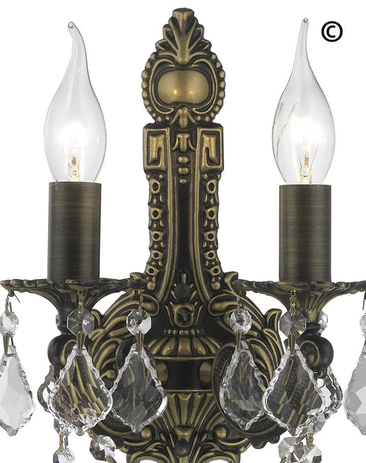 AMERICANA 2 Light Wall Sconce - Edwardian - Antique Bronze Style - Designer Chandelier 