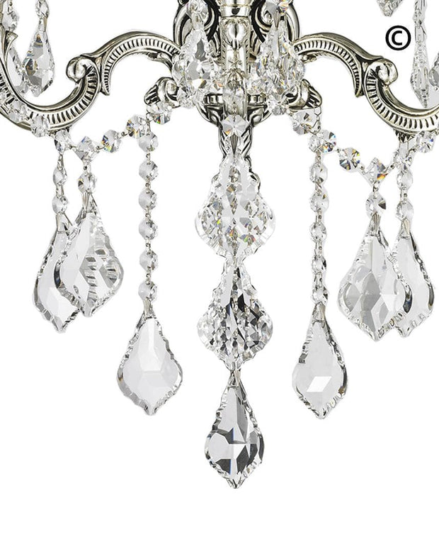 AMERICANA 3 Light Wall Sconce - Silver Plated - Designer Chandelier 