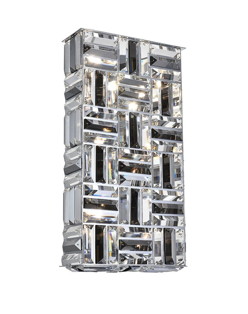 Aurora - NewYork Wall Sconce - Rectangle - Height:49cm - Chrome