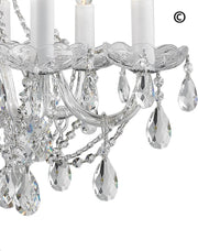 Bohemian Brilliance 7 Arm Crystal Chandelier- CHROME - Designer Chandelier 