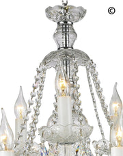 Bohemian Brilliance 15 Arm Crystal Chandelier- CHROME - Designer Chandelier 