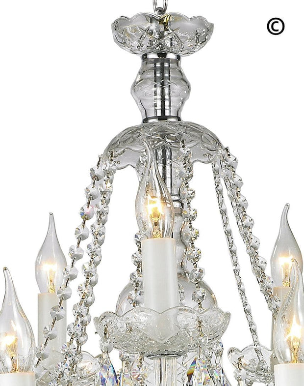 Bohemian Brilliance 15 Arm Crystal Chandelier- CHROME - Designer Chandelier 