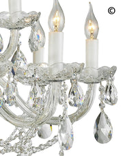 Bohemian Brilliance 15 Arm Crystal Chandelier- CHROME - Designer Chandelier 