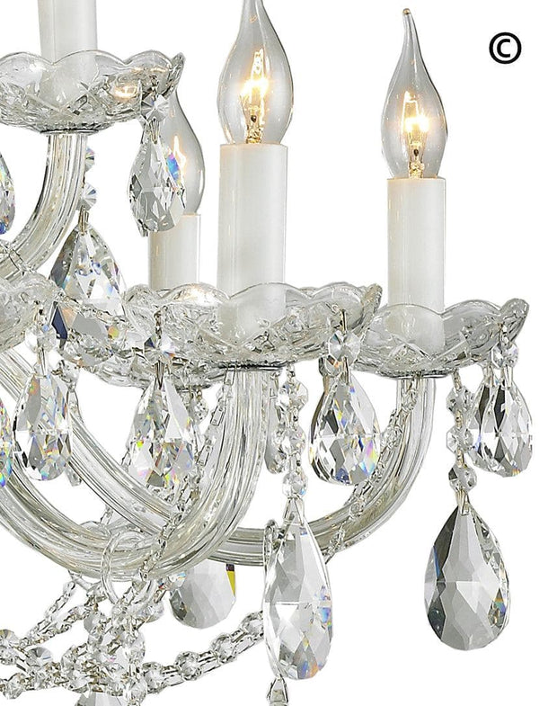 Bohemian Brilliance 15 Arm Crystal Chandelier- CHROME - Designer Chandelier 