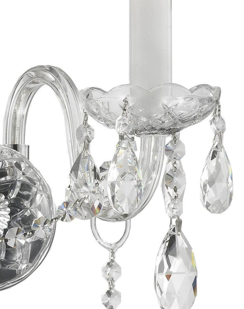 Bohemian Elegance Double Arm Wall Light Sconce - CHROME - Designer Chandelier 