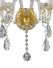 Bohemian Elegance Double Arm Wall Light Sconce - GOLD - Designer Chandelier 