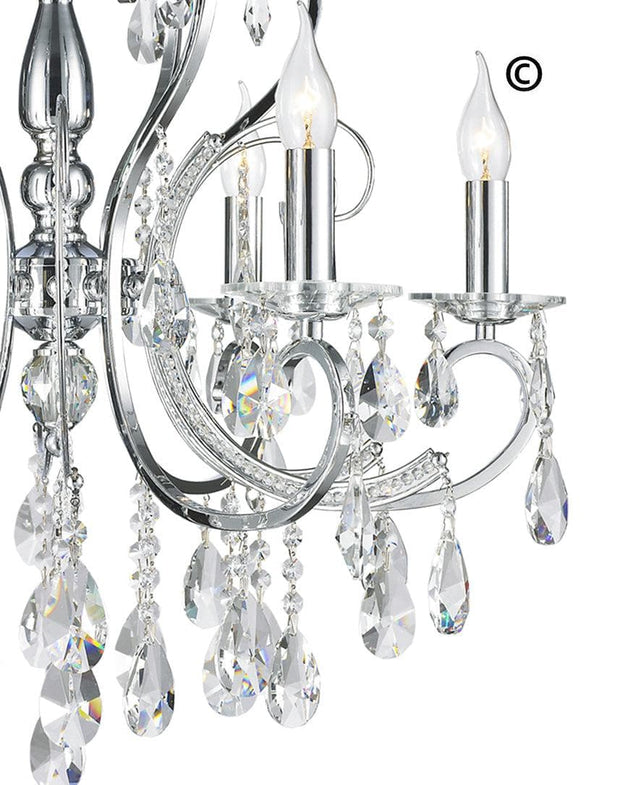 NewYork Princess 6 Arm Chandelier - W:62 - Designer Chandelier 