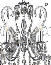 NewYork Princess 8 Arm Chandelier - SMOKE -  W:70 - Designer Chandelier 