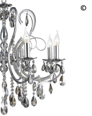 NewYork Princess 8 Arm Chandelier - SMOKE -  W:70 - Designer Chandelier 