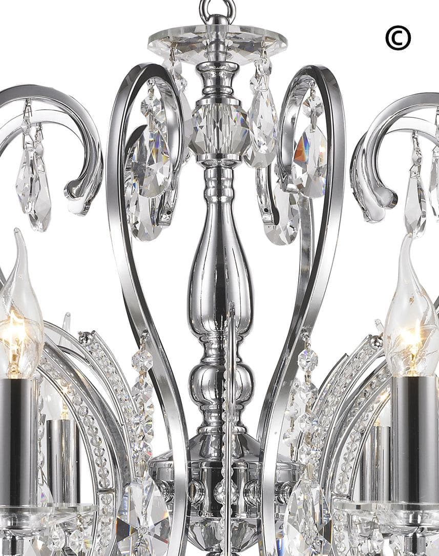 NewYork Princess 8 Arm Chandelier - W:70 - Designer Chandelier 