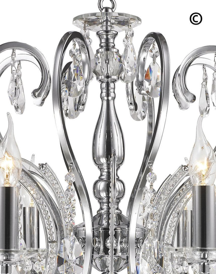 NewYork Princess 8 Arm Chandelier - W:70 - Designer Chandelier 