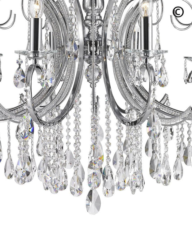 NewYork Princess 10 Arm Chandelier -  W:90 - Designer Chandelier 