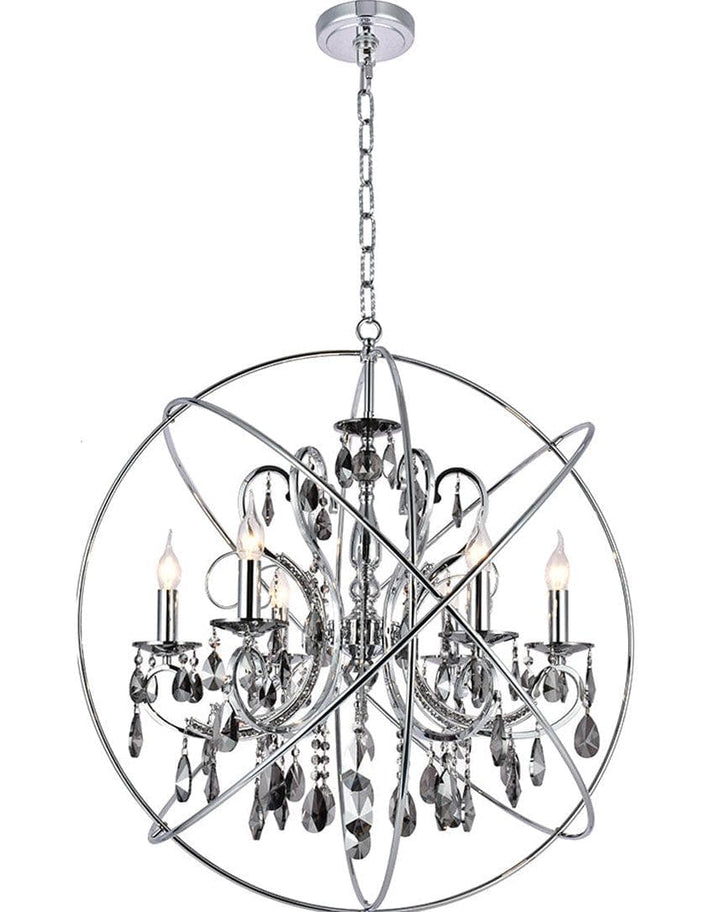 NewYork Princess ORB Outer - 6 Arm Chandelier - SMOKE - W:62 - Designer Chandelier Australia