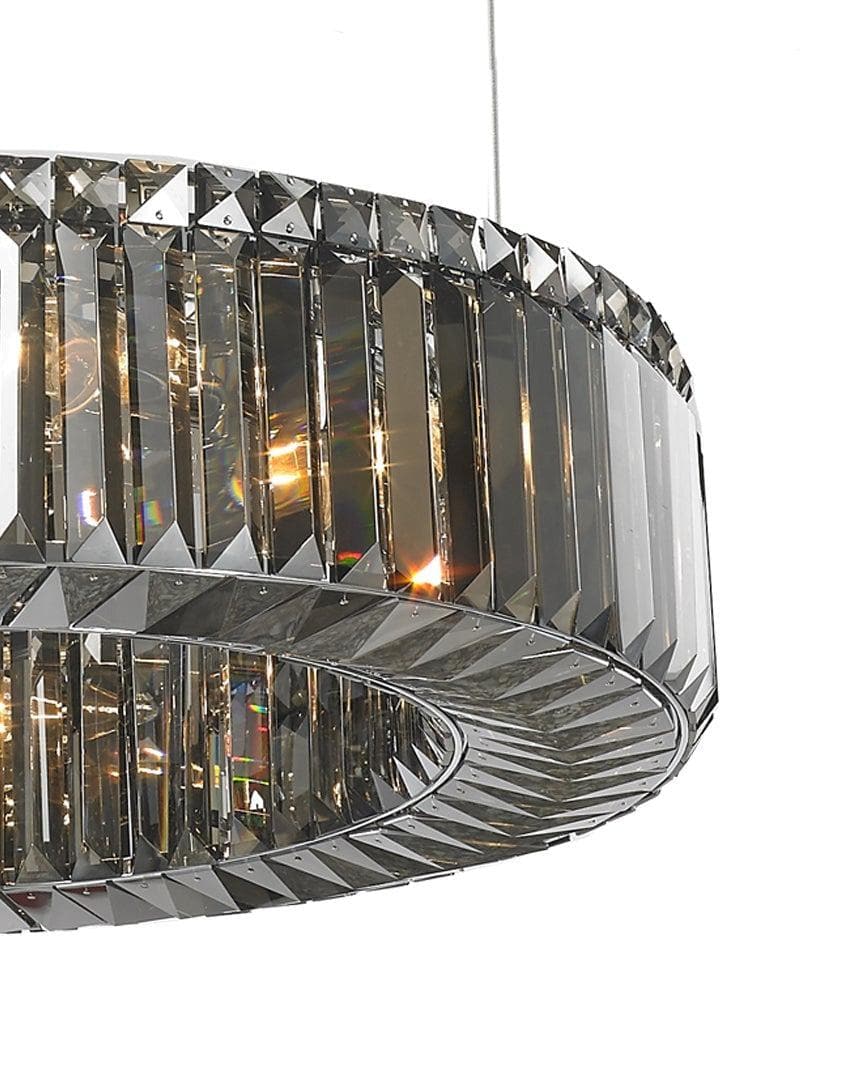 NewYork - Halo Ring - Smoke - W:60cm - Designer Chandelier 