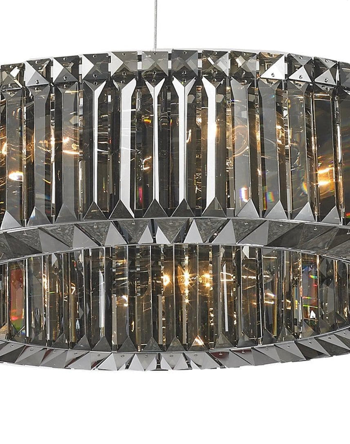 NewYork - Halo Ring - Smoke - W:60cm - Designer Chandelier 