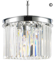 NewYork Oasis Open Ring Chandelier- Clear Finish - W:30cm - Designer Chandelier 