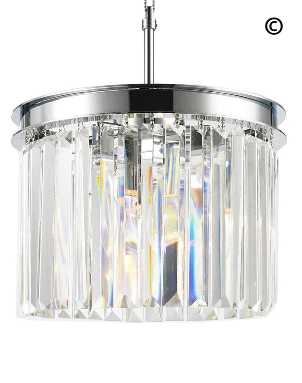 NewYork Oasis Open Ring Chandelier- Clear Finish - W:30cm - Designer Chandelier 