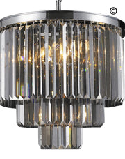 NewYork Oasis Chandelier- 3 Layer - Smoke Finish - W:50cm - Designer Chandelier 