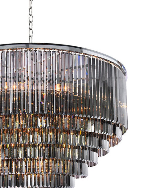 Odeon (Oasis) Chandelier- Large 9 Layer - Smoke  Finish - W:130cm