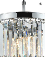 NewYork Oasis Spiral Chandelier - Chrome - Width: 40cm - Designer Chandelier 