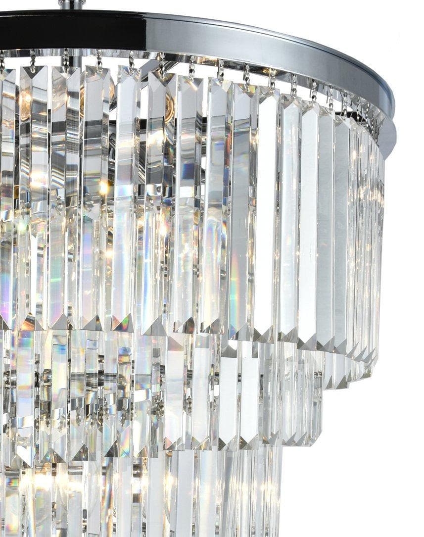 NewYork Oasis Spiral Chandelier - Chrome - Width: 60cm