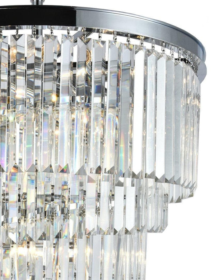 NewYork Oasis Spiral Chandelier - Chrome - Width: 60cm