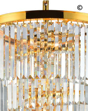 NewYork Oasis Spiral Chandelier - Gold - Width: 60cm - Designer Chandelier 