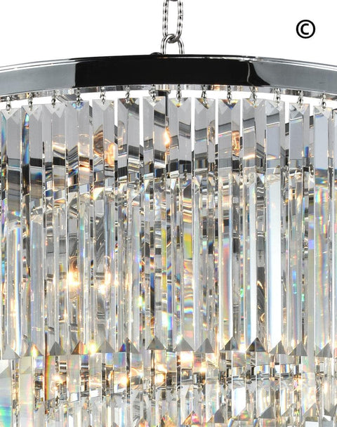 NewYork Oasis Spiral Chandelier - Chrome - Width: 80cm - Designer Chandelier 