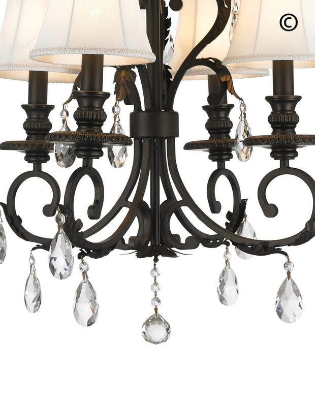 ARIA - Hampton 4 Arm Chandelier - Dark Bronze - Designer Chandelier 