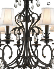 ARIA - Hampton 6 Arm Chandelier - Dark Bronze - Designer Chandelier 