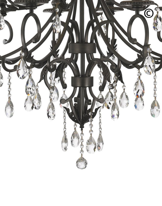 ARIA - Hampton 12 Arm Chandelier - Dark Bronze - Designer Chandelier 