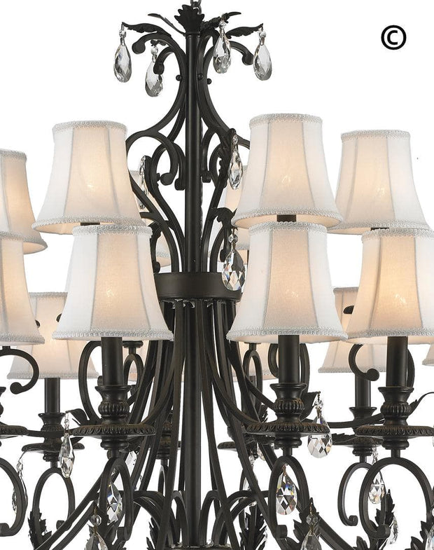 ARIA - Hampton 18 Arm Chandelier - Dark Bronze - Designer Chandelier 