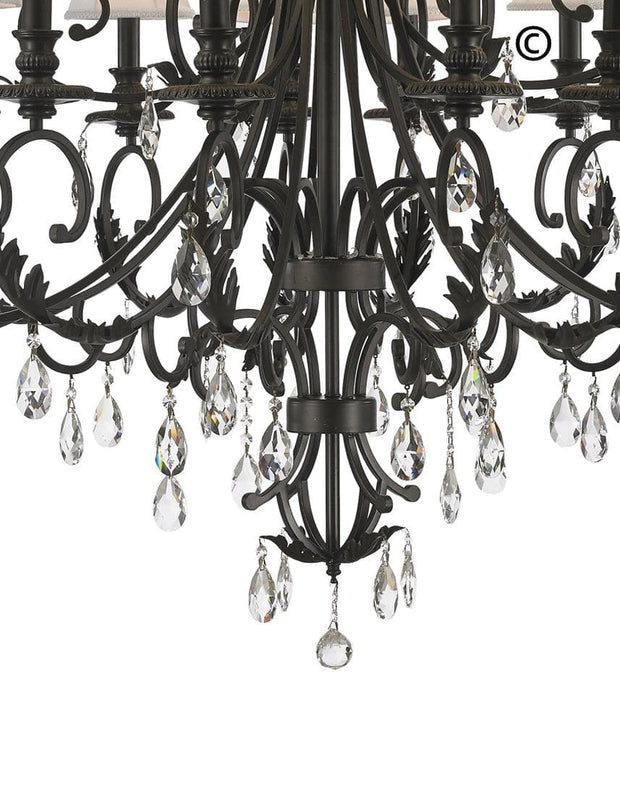 ARIA - Hampton 18 Arm Chandelier - Dark Bronze - Designer Chandelier 